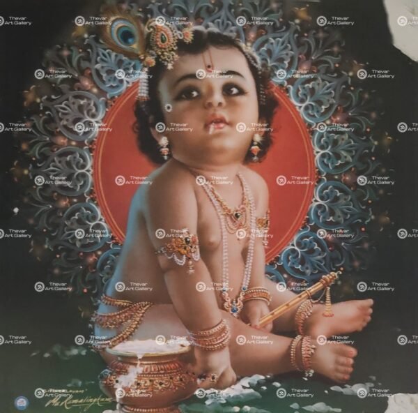 Artist Mu.Ramalingam antique vintage print - Thevar art gallery