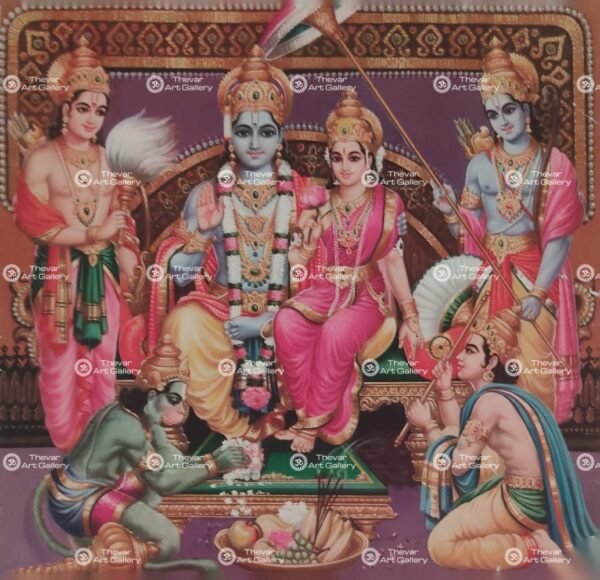 Artist Mu.Ramalingam antique vintage print - Thevar art gallery
