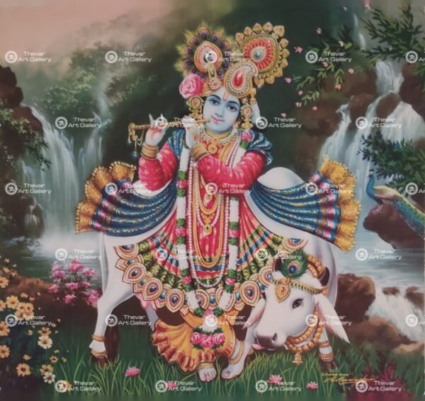 Artist Mu.Ramalingam antique vintage print - Thevar art gallery