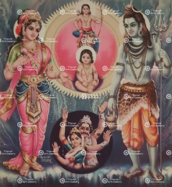 Artist C.Kondiah raju antique vintage paintings - Thevar art gallery