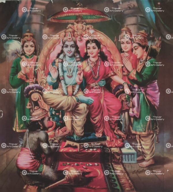 Artist C.Kondiah raju antique vintage paintings - Thevar art gallery