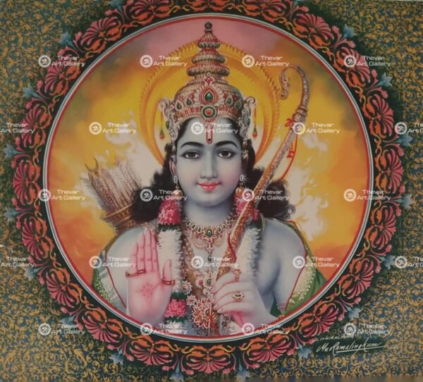 Artist Mu.Ramalingam antique vintage print - Thevar art gallery