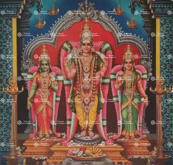 Artist Mu.Ramalingam antique vintage print - Thevar art gallery