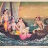 Artist L.Pednekar antique Vintage print - Thevar art gallery