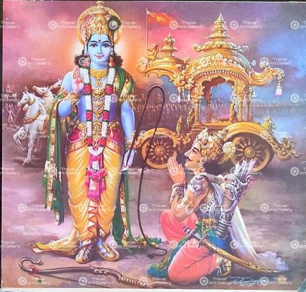 Artist Mu.Ramalingam antique vintage print - Thevar art gallery