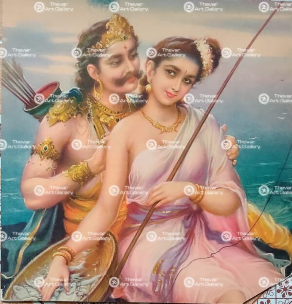 Artist S.M.Pandit antique Vintage print - Thevar art gallery