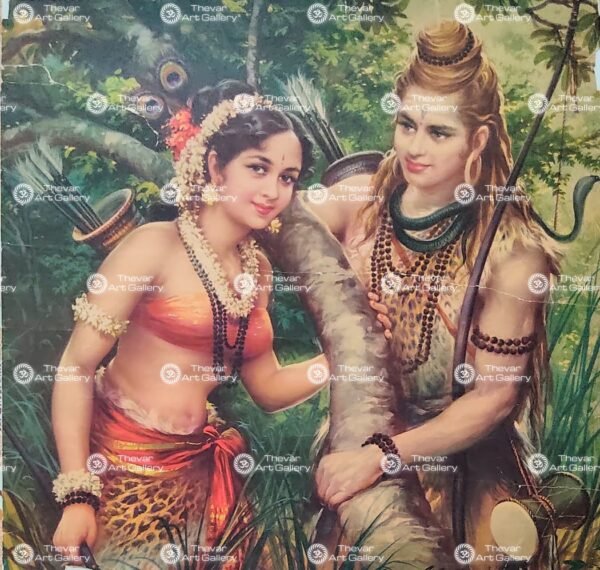 Artist S.M.Pandit antique Vintage print - Thevar art gallery