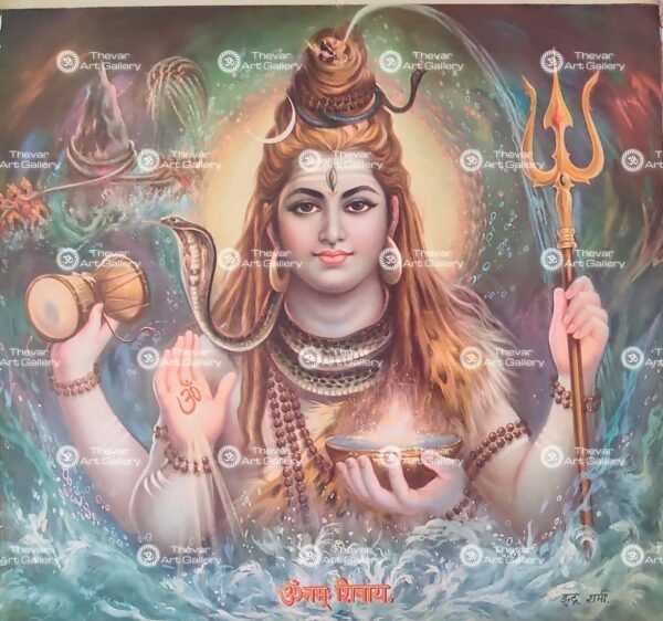 Artist Indra Sharma antique Vintage print - Thevar art gallery