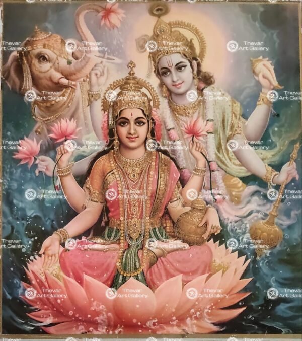 Artist Indra Sharma antique Vintage print - Thevar art gallery