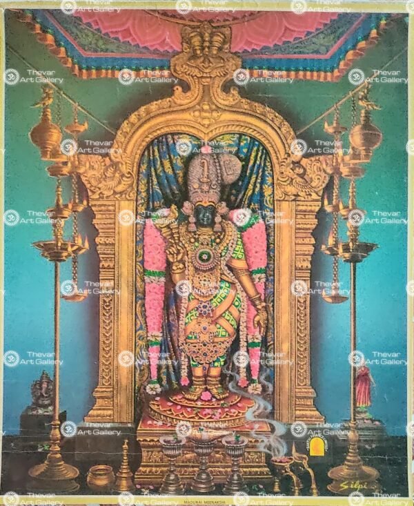 Artist Silpi antique Vintage print - Thevar art gallery
