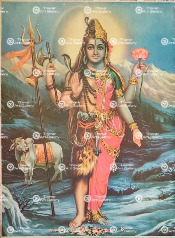 Artist Indra Sharma antique Vintage print - Thevar art gallery