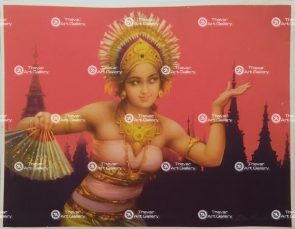 Artist S.M.Pandit antique Vintage print - Thevar art gallery