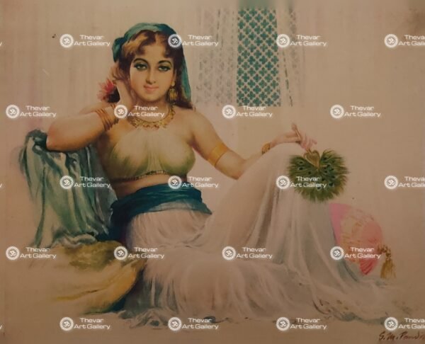 Artist S.M.Pandit antique Vintage print - Thevar art gallery