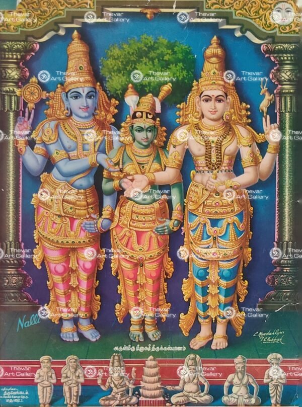 Artist C.Kondiah raju antique vintage paintings - Thevar art gallery