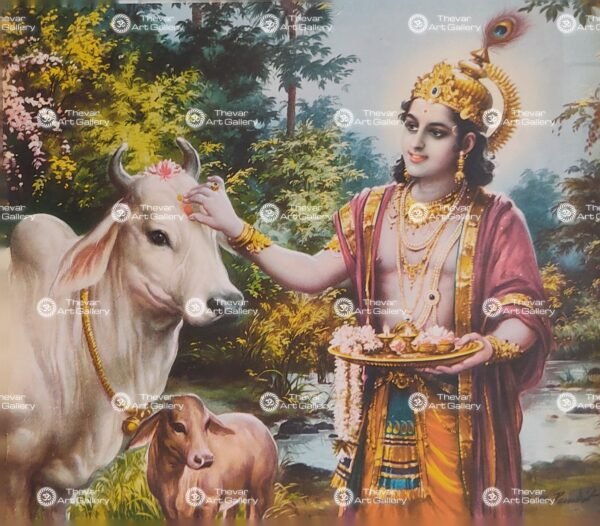Artist S.M.Pandit antique Vintage print - Thevar art gallery