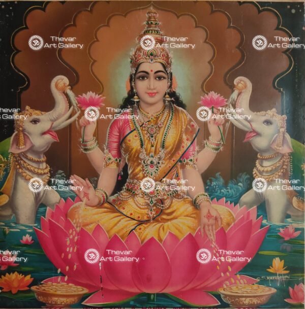 Lakshmi antique Vintage print - Thevar art gallery