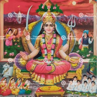 Artist S.Murugakani antique Vintage print - Thevar art gallery