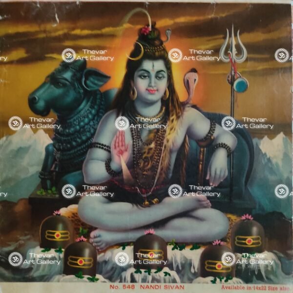 Artist S.Murugakani antique Vintage print - Thevar art gallery