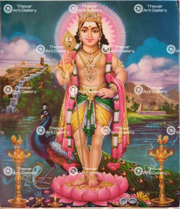 Artist S.Murugakani antique Vintage print - Thevar art gallery