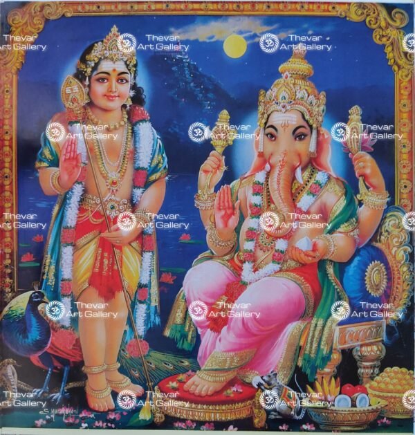 Artist S.Murugakani antique Vintage print - Thevar art gallery