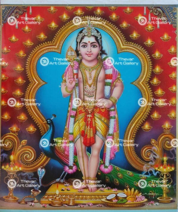 Artist S.Murugakani antique Vintage print - Thevar art gallery