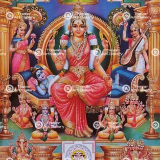 Artist S.Murugakani antique Vintage print - Thevar art gallery