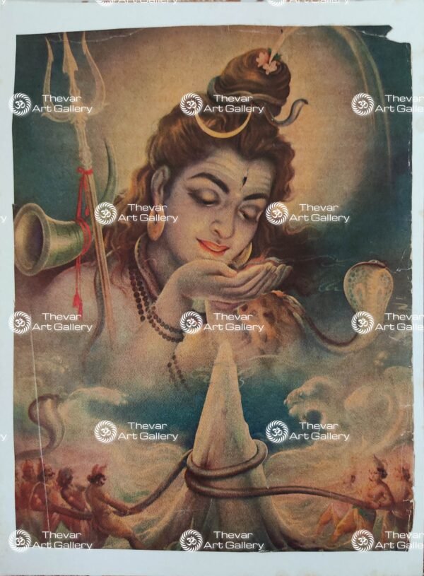 Artist Mulgaonkar antique Vintage print - Thevar art gallery