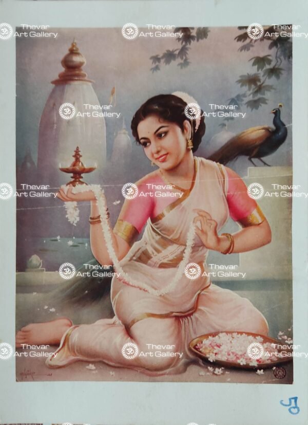 Artist Mulgaonkar antique Vintage print - Thevar art gallery