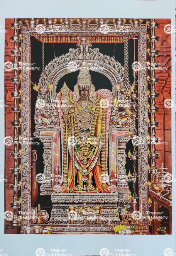 Artist Silpi antique Vintage print - Thevar art gallery