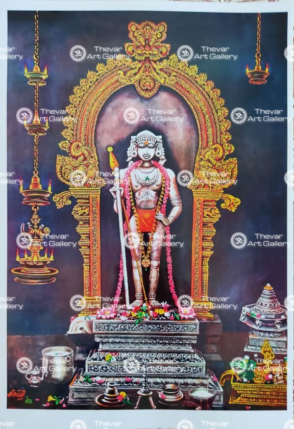 Artist Silpi antique Vintage print - Thevar art gallery