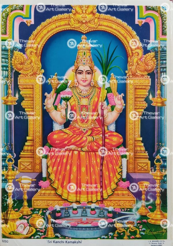 Artist V.Krishnamoorthy antique Vintage print - Thevar art gallery