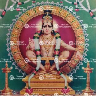 Artist V.Krishnamoorthy antique Vintage print - Thevar art gallery