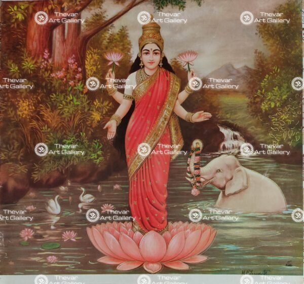 Artist M.C.Jegannath antique Vintage print - Thevar art gallery