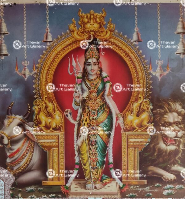 Artist M.C.Jegannath antique Vintage print - Thevar art gallery
