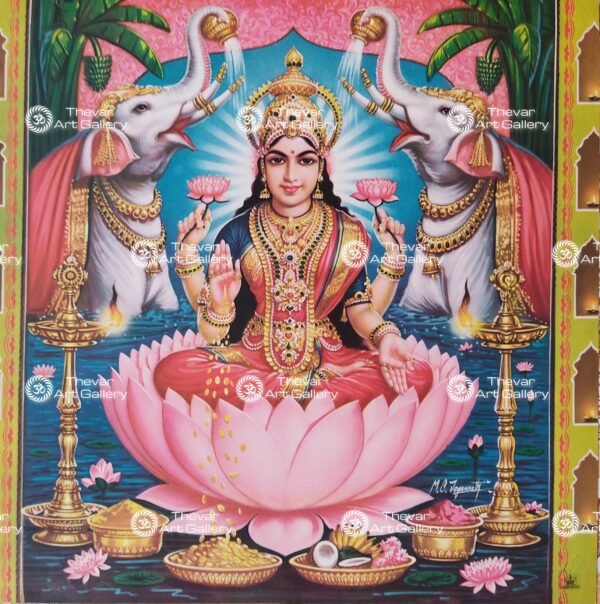 Artist M.C.Jegannath antique Vintage print - Thevar art gallery