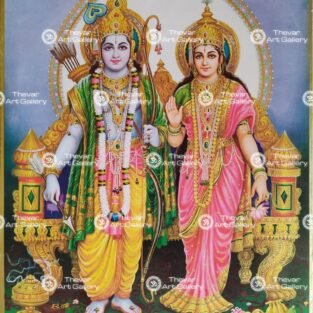 Artist Indra Sharma antique Vintage print - Thevar art gallery