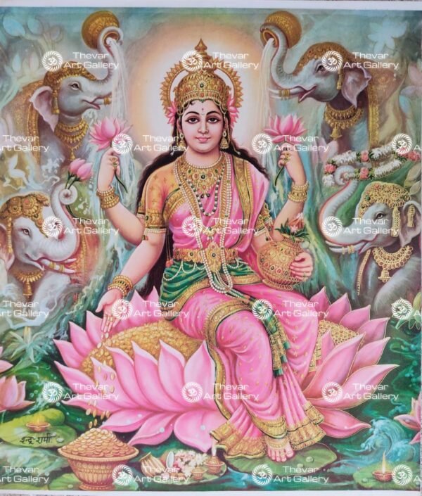 Artist Indra Sharma antique Vintage print - Thevar art gallery