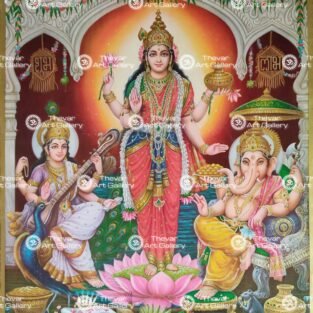 Artist Indra Sharma antique Vintage print - Thevar art gallery