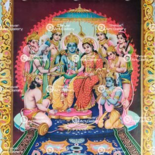 Artist L.N.Sharma antique Vintage print - Thevar art gallery