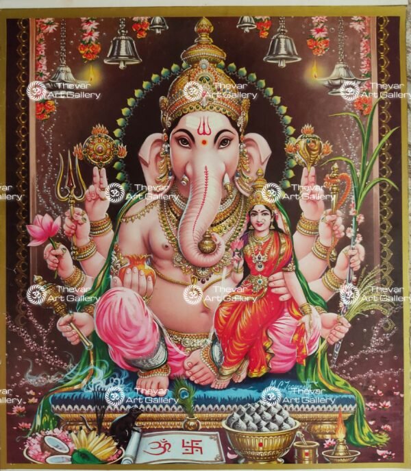 Artist M.C.Jegannath antique Vintage print - Thevar art gallery