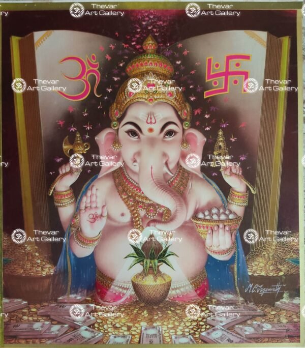 Artist M.C.Jegannath antique Vintage print - Thevar art gallery