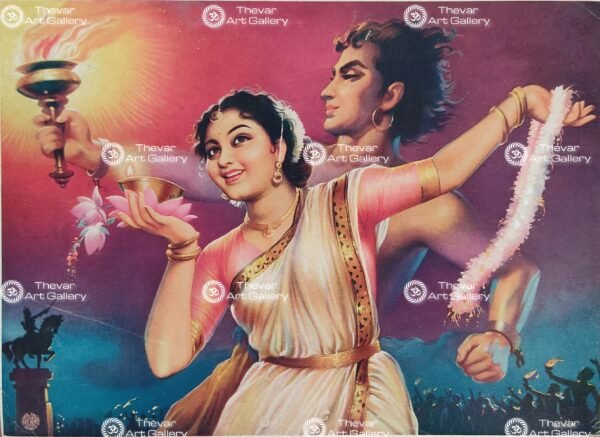 Women with aarthi plate