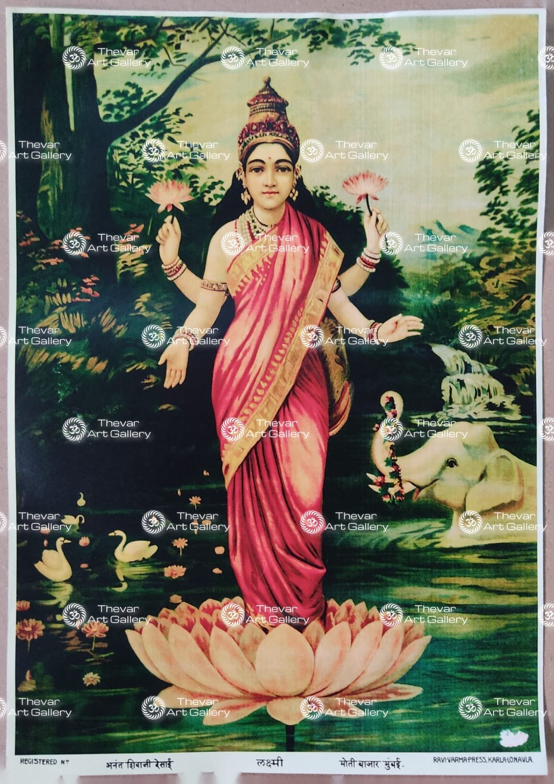 Artist Artist Ravi varma antique Vintage print - Thevar art gallery