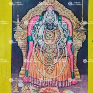Artist Manivel antique vintage Print- Thevar art gallery