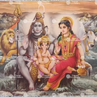 Artist Indra Sharma antique Vintage print - Thevar art gallery