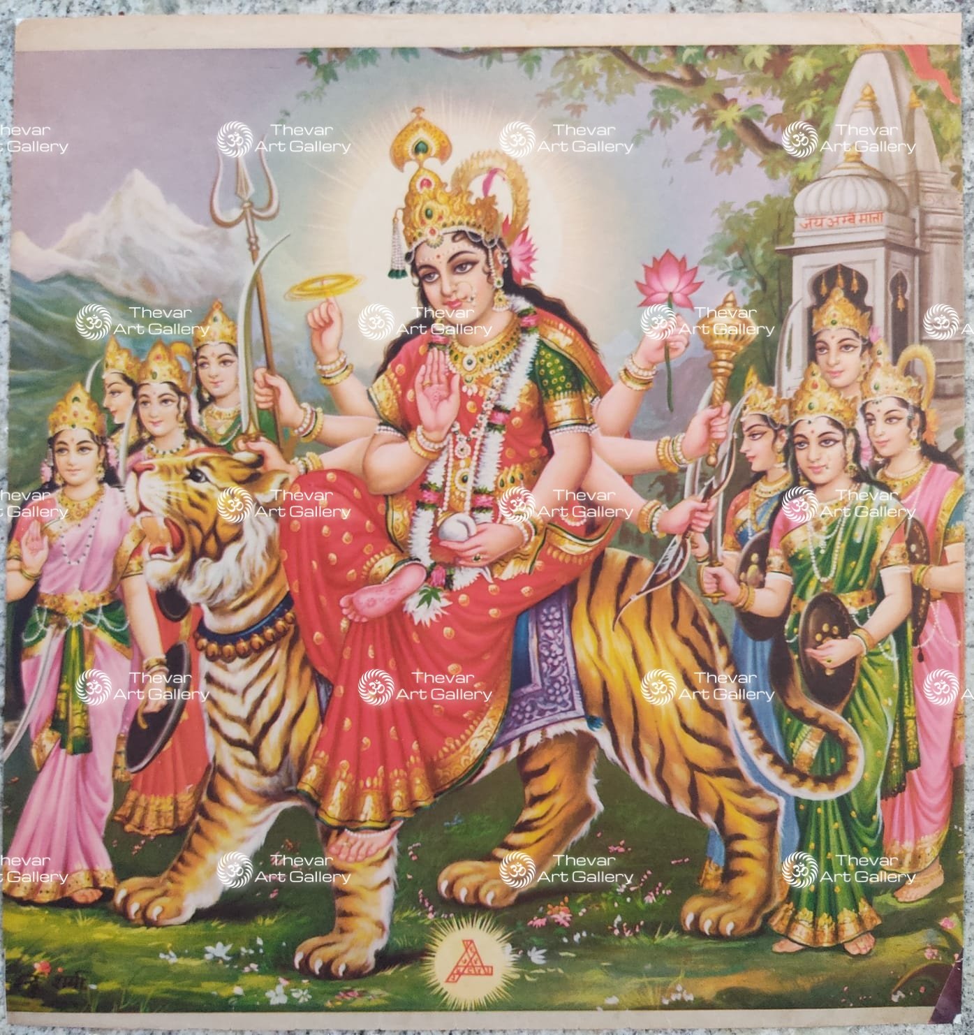 Ambaji Antique vintage print - Thevar art gallery