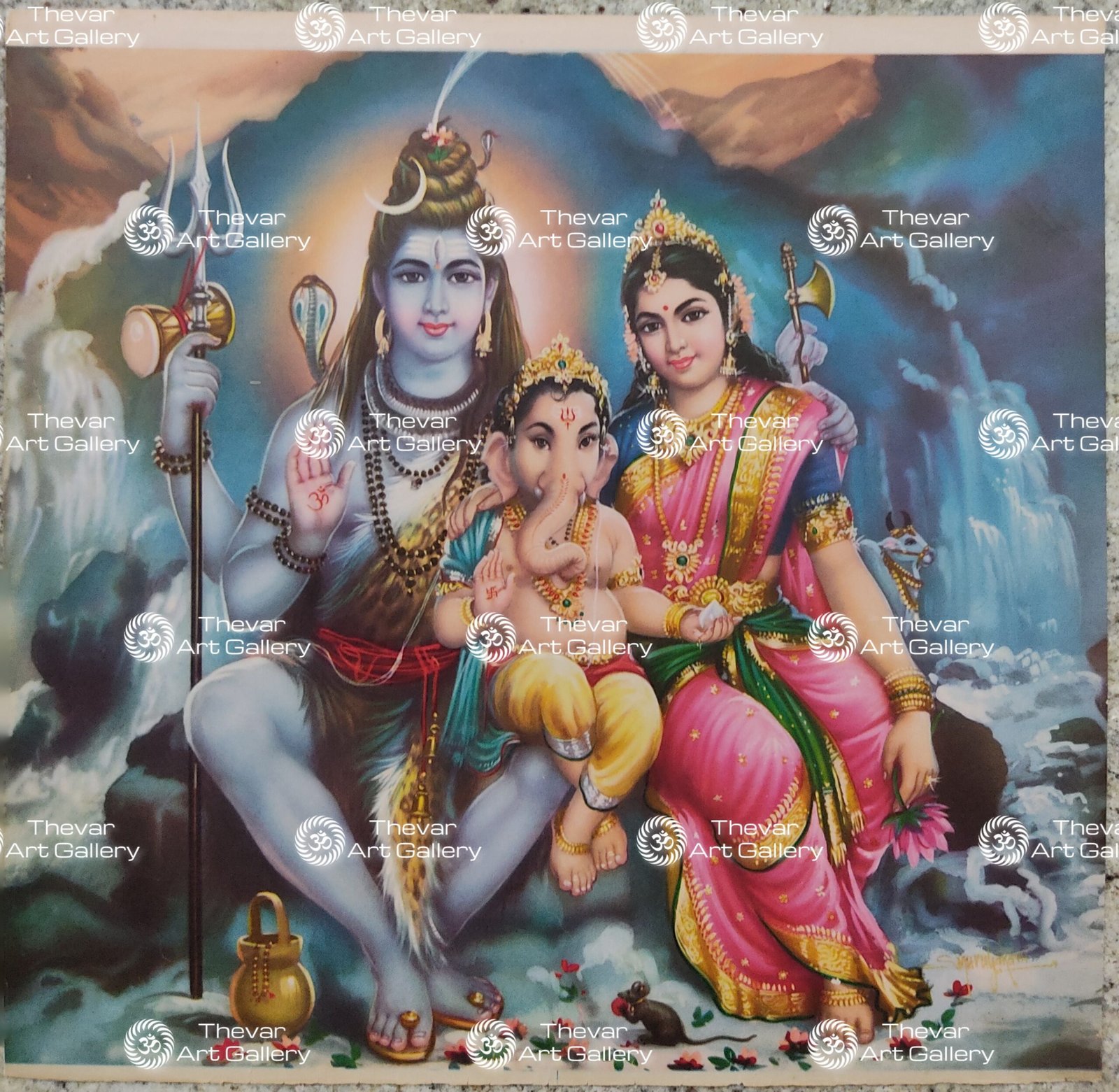 Artist S.Murugakani antique Vintage print - Thevar art gallery