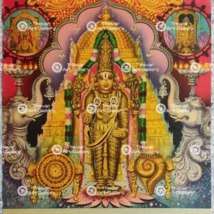 Artist M.Sreenivasen Antique vintage print - Thevar art gallery