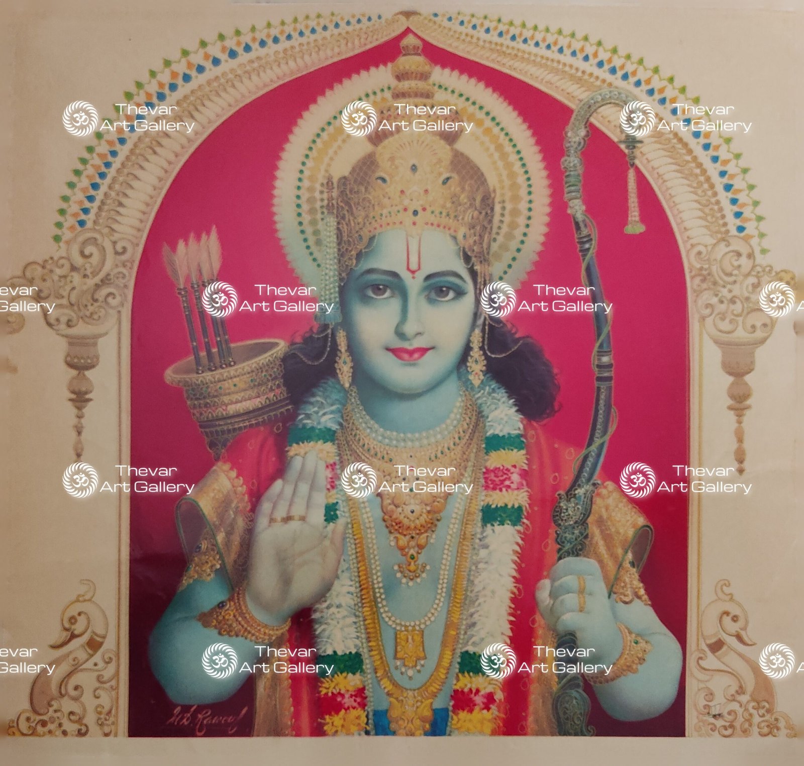 Artist M.D.Rawool antique Vintage print - Thevar art gallery