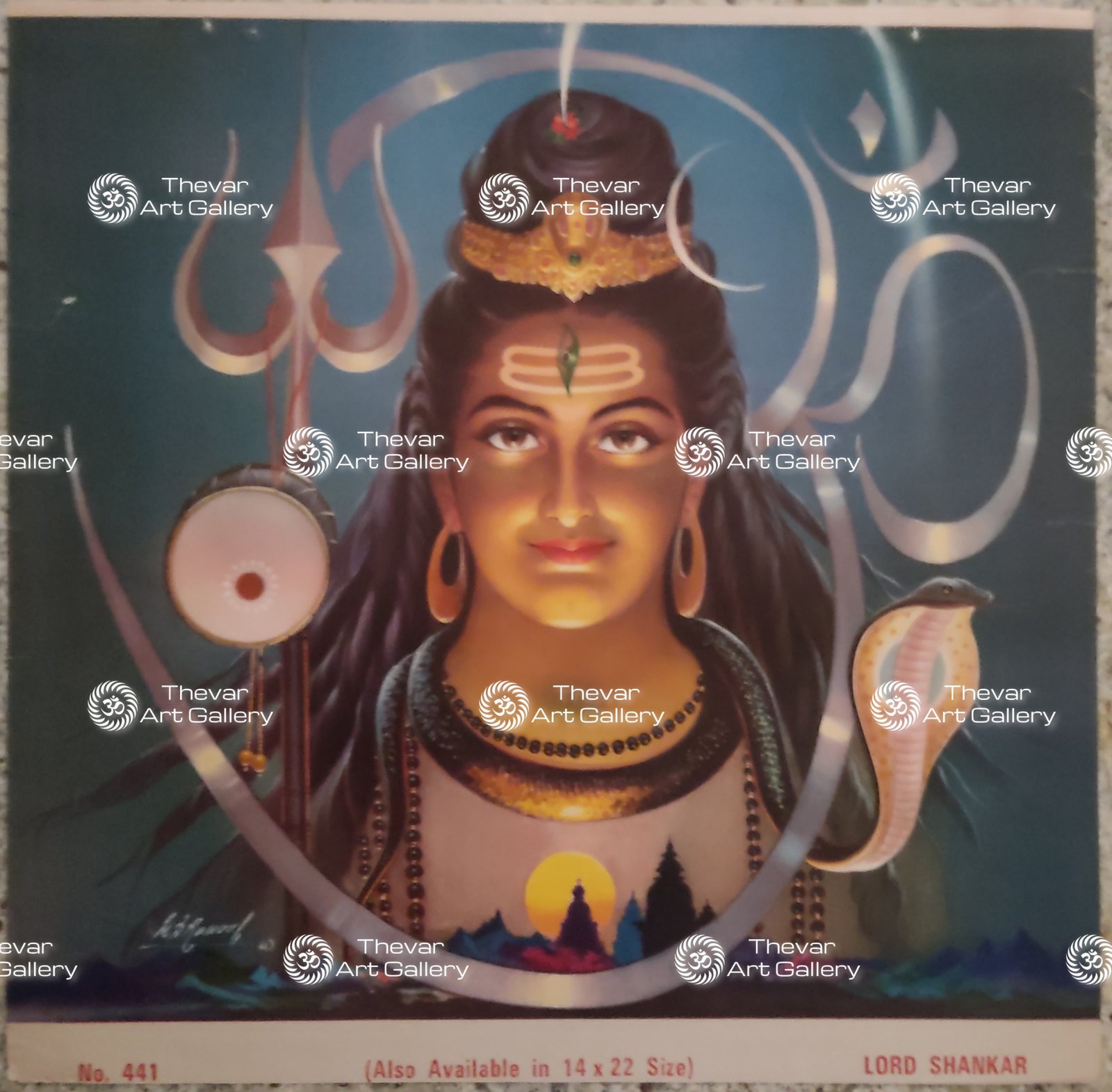 Artist M.D.Rawool antique Vintage print - Thevar art gallery